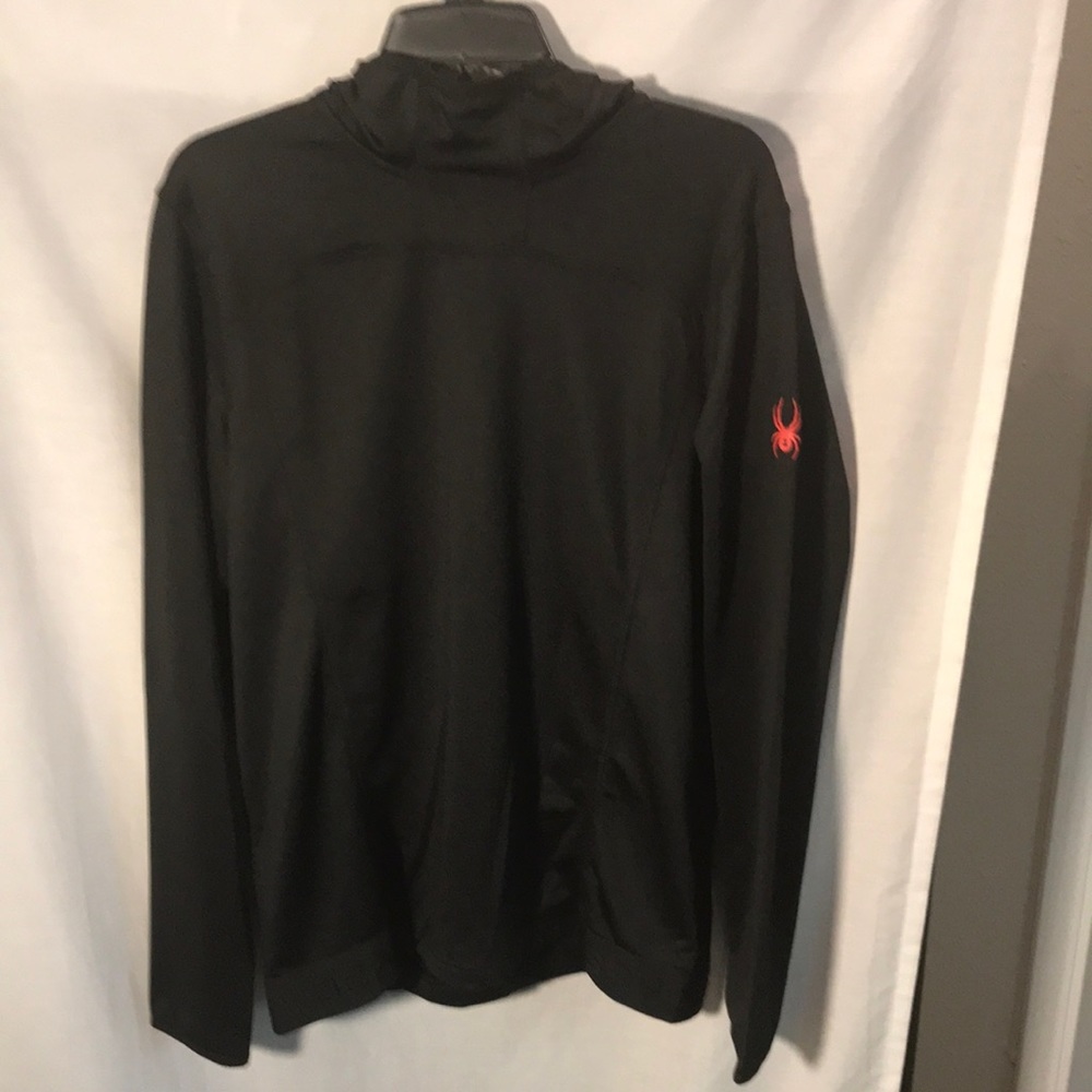 Spyder Active mens size M hooded long sleeved pullover
